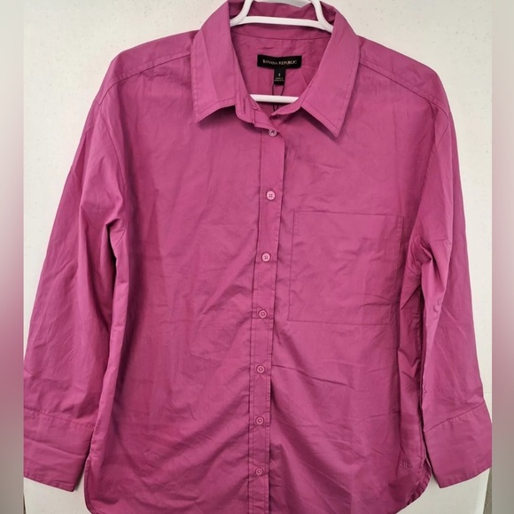 Banana Republic Ladies' Button Front Shirt Medium - Picture 6 of 8